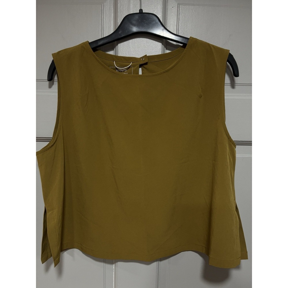 Wayre Green Sleeveless Top L Sustainable Recycled Material Lightweight Casual
